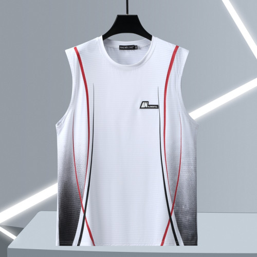 300斤大碼冰絲背心男跑步透氣速乾短褲加肥加大籃球服運動套裝