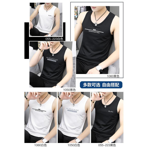 皮爾卡丹莫代爾冰絲背心男打底吊帶健身跨欄籃球運動速乾坎肩t恤 皮爾卡丹莫代爾冰絲背心男打底吊帶健身跨欄籃球運動速乾坎肩t恤