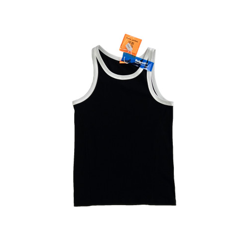 彈性舒適!不透柔軟螺紋高彈體育生運動健身顯肌肉緊身背心修身ins