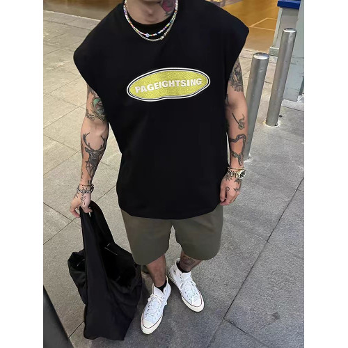 暴走高貨！【page8】UUS一哥！FOG龜裂印花男士無袖T恤背心24150