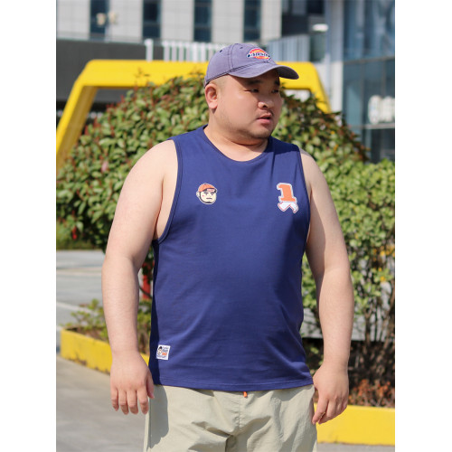 TRCE鐳創 原創“10”情侶款夏季寬松大碼舒適字母卡通印花熊背心