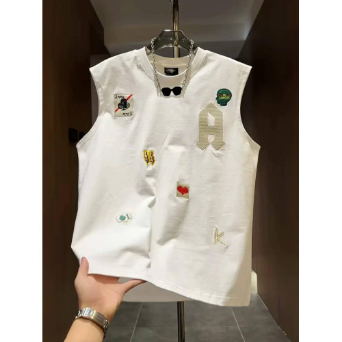 潮牌卡通印花背心男士無袖T恤2025新款夏季美式運動坎肩汗衫男款