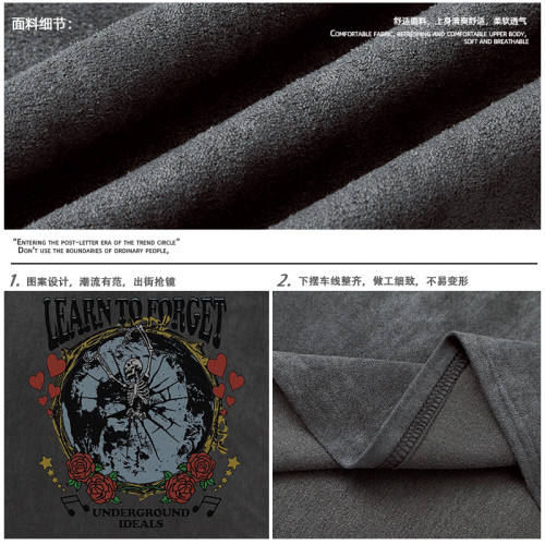 歐美嘻哈設計感骷髏印花無袖T恤男潮牌街頭寬松運動坎肩籃球背心