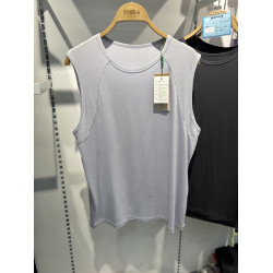 一裳85522男寬肩背心無袖汗衫圓領竹纖維網眼T運動健身打底外穿薄