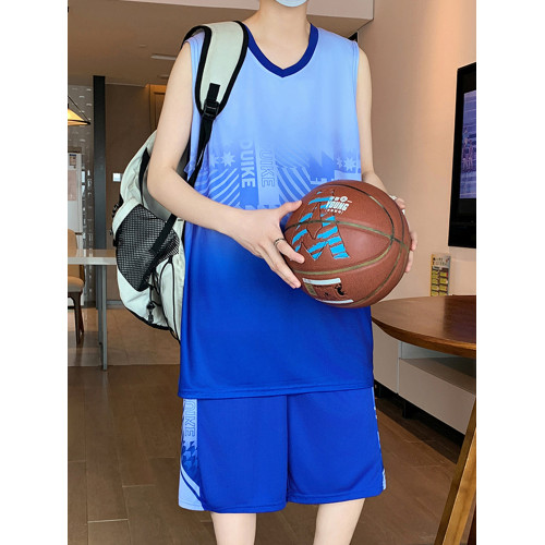 無袖籃球服套裝男寬松運動服2025新款背心冰絲速乾帥氣T恤青少年