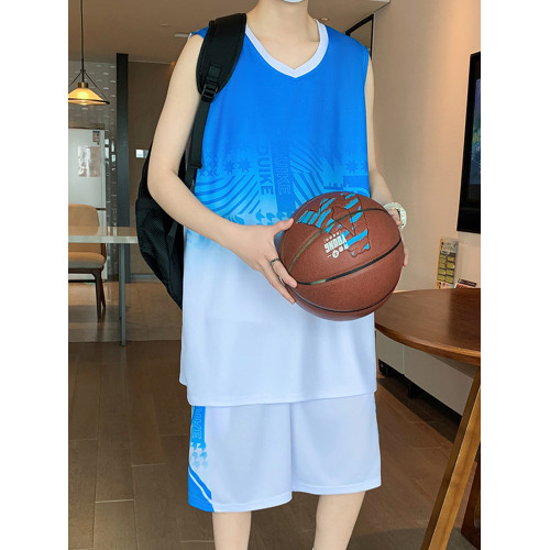 無袖籃球服套裝男寬松運動服2025新款背心冰絲速乾帥氣T恤青少年