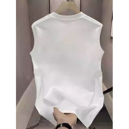 潮牌重磅純棉背心男士無袖t恤2025新款夏季小醜印花運動坎肩男款