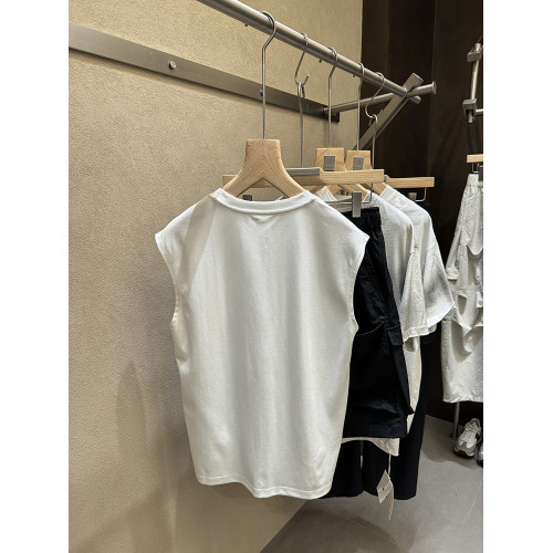 高品質！王簰質感！made in！印花男士純色無袖T恤背心25050