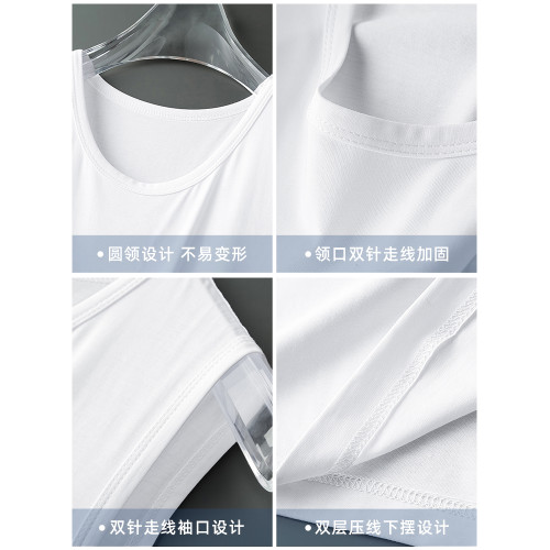 皮爾卡丹冰絲速乾男士無袖背心坎肩2025夏季新款健身涼感運動t恤