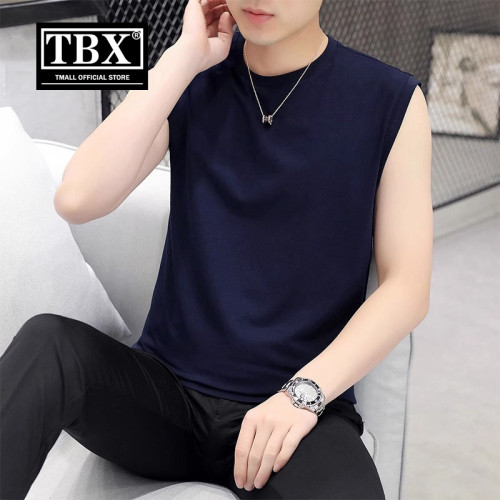 高級純棉全棉背心男士夏季薄款無袖t恤2025新款運動健身坎肩男款