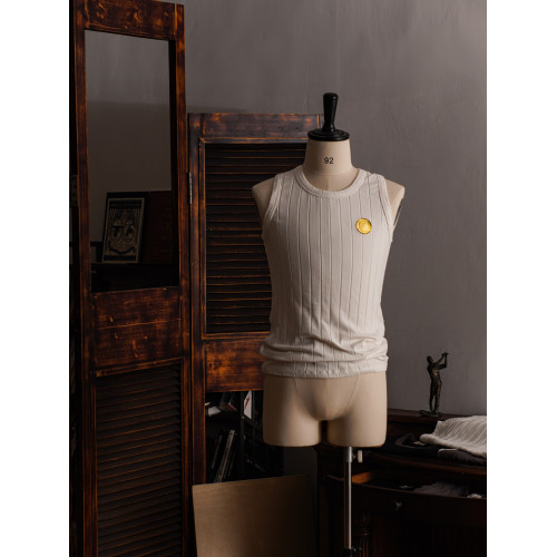 Tash&Co.寬條紋復古彈力打底內搭背心基礎款棉修身美式修身夏