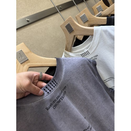 重磅320克！紥實質感！調性暈染 小領口印花 男士無袖T恤背心3753