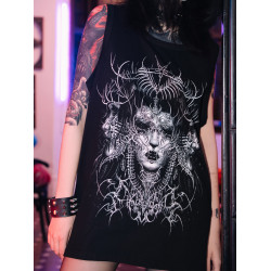 雙頭燕DHS紋身師ARCS阿克斯暗黑搖滾Y2K哥特龐克二次元女王背心