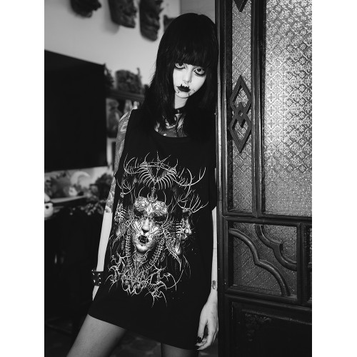 雙頭燕DHS紋身師ARCS阿克斯暗黑搖滾Y2K哥特龐克二次元女王背心