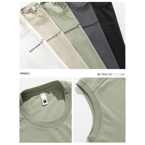 冰絲速乾無袖背心男款2025新款青少年美式坎肩無痕健身運動t恤男