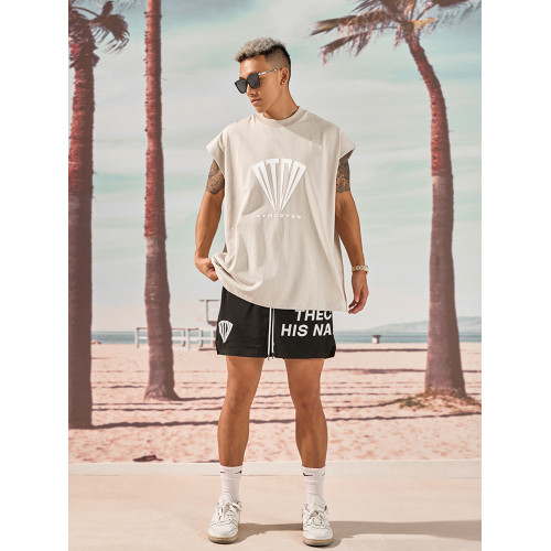 OOTC「Athlete」背心坎肩男無袖T恤重磅美式街頭運動寬松純棉健身