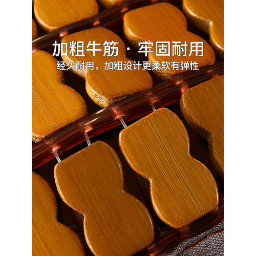 夏季碳化麻將蓆涼蓆2025新款單雙人學生宿舍家用涼感可折曡竹蓆