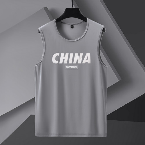 冰絲速乾坎肩背心男夏季加肥加大碼300斤潮流胖子網眼籃球無袖T恤