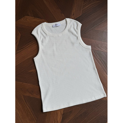 夏季螺紋坑條修身背心基礎款多色汗背心搭配日常純色T男女