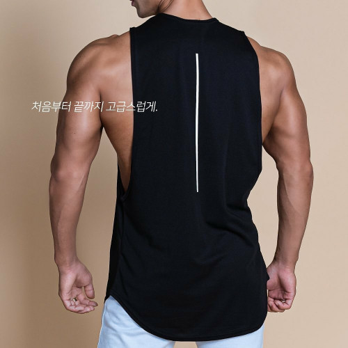 肌肉衫兄弟夏季薄男士運動無袖t恤健身訓練坎肩背心純棉T汗衫修身