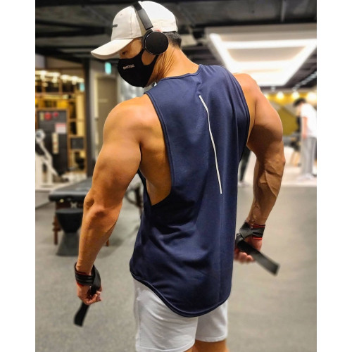 肌肉衫兄弟夏季薄男士運動無袖t恤健身訓練坎肩背心純棉T汗衫修身