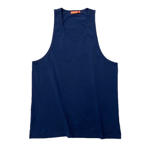 面料好！彈性運動健身純棉修身背心肌肉男顯身材無袖T恤健身海灘