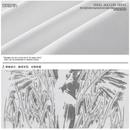 51嘻哈高街復古vintage天使印花連帽無袖T恤男女夏季寬松坎肩背心