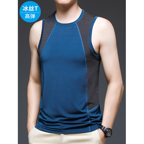 運動背心男夏季訓練服健身冰絲籃球寬松坎肩速乾無袖t恤跑步衣服
