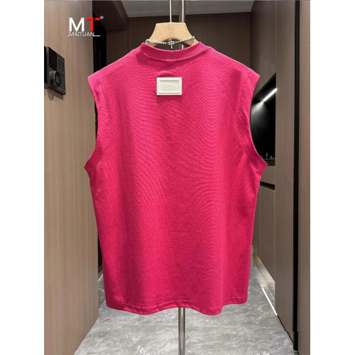 高級背心男士無袖t恤2025新款夏季坎肩寬松圓領休閒運動汗衫男款