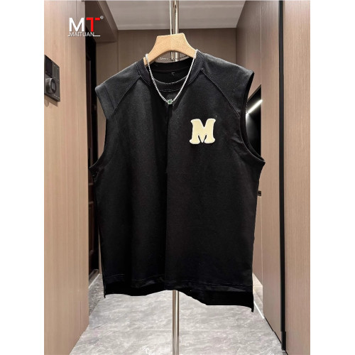 高級背心男士無袖t恤2025新款夏季坎肩寬松圓領休閒運動汗衫男款