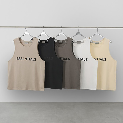 FOG CRAZY復線ESSENTIALS字母T恤背心美式潮牌高街休閒打底衫男女