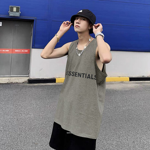 FOG CRAZY復線ESSENTIALS字母T恤背心美式潮牌高街休閒打底衫男女