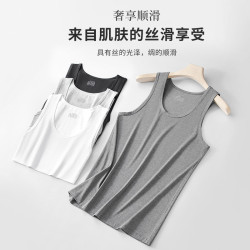 男士背心夏季莫代爾棉無痕吊帶寬肩跨欄休閒運動內衣打底衫2025夏