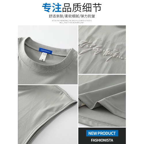 馬克華菲冰絲背心t恤男款寬松夏季美式潮牌運動無袖坎肩上衣服男 馬克華菲冰絲背心t恤男款寬松夏季美式潮牌運動無袖坎肩上衣服男