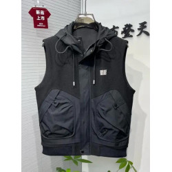 男士夏季連帽新款時尚馬甲修身潮流百搭青年帥氣舒適休閒坎肩外套