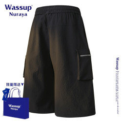 WASSUP NURAYA美式復古工裝短褲男款夏季新款潮牌寬松休閒五分褲