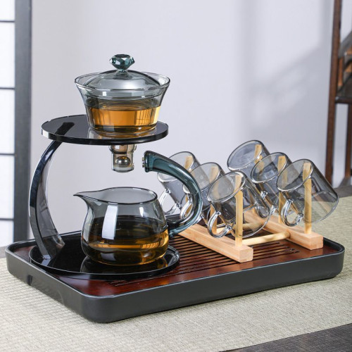 泡茶壺半自動茶具天空之境懶人套裝泡茶器豪華磁吸家用功夫茶具