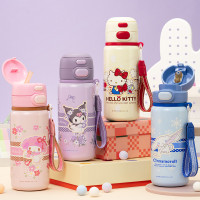 玉桂狗兒童保溫杯小學生女孩高顔值上學專用2025新款三用飲水杯子
