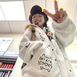 日系可愛貓咪白灰色開衫衛衣女連帽秋冬加絨寬松慵懶風拉鍊外套潮