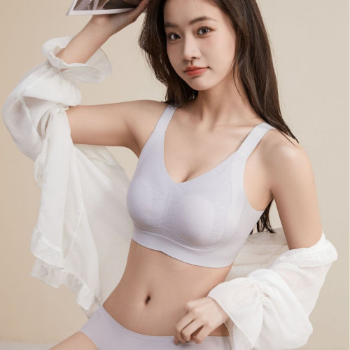 爆款無痕內衣女大胸顯小胸束胸運動收副乳防下垂無鋼圈薄款