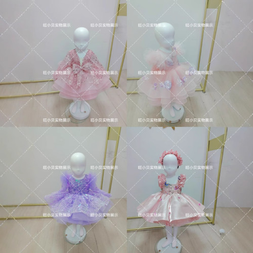 童禮服來圖製作兒童禮服女童禮服重工禮服來圖生日晚禮服