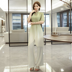 足療技師服女套裝足浴性感氣質美容院採耳工作服風足道8501