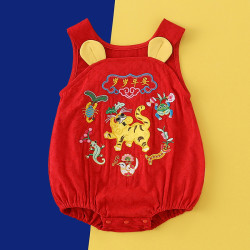 端午節寶寶五毒衣嬰兒衣服老虎衣風夏季背心包屁衣5563