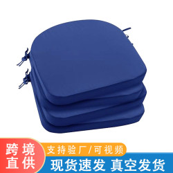 出口室外防水U型藤椅軟包弧形椅子墊馬蹄形四季家用海綿坐墊