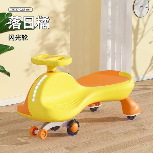 兒童扭扭車1-6嵗萬向輪防側翻寶寶霤霤搖擺車滑滑車可大人同乘