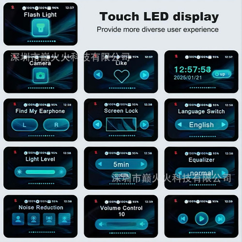 HYUNDAI智能翻譯G08藍牙耳機OWS夾耳式久戴不痛多語言翻譯耳機