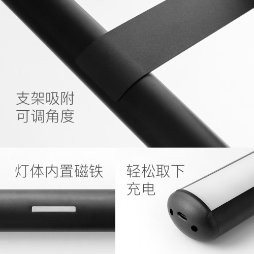 充電壁燈畫燈三色可調無極調光遙控接收磁吸簡易可攜式補光燈油畫燈
