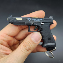 合金帝國1:3 GLOCK34 TTI疾速追殺2拋殼版鑰匙扣模型擺件吃雞玩具