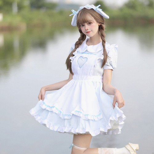原創  超萌鏤空愛心兔女僕 洛麗塔COSPLAY演出服大碼