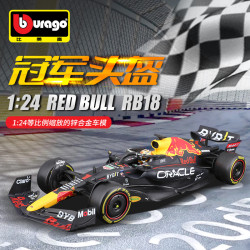 Bburago比美高1:24紅牛RB18 F1車模2022合金仿真汽車模型維方程式